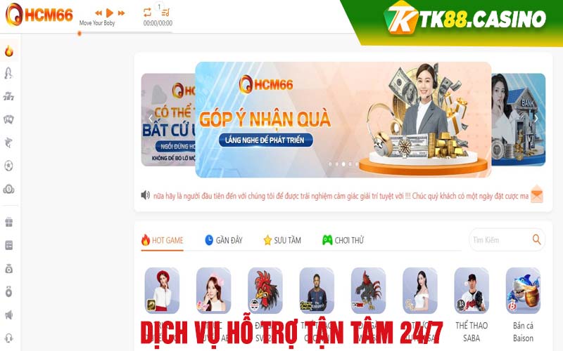 Dịch vụ hỗ trợ tận tâm 24/7